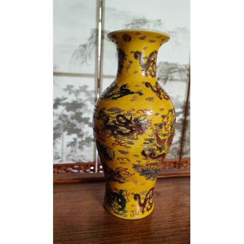 【罗家专属】1009-21新人见面礼车饰送礼佳品摆件（黄瓷）