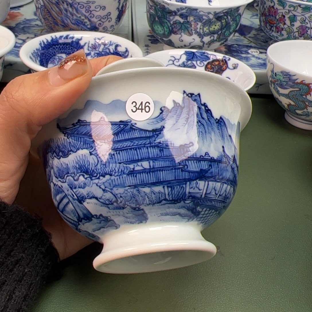 杯沙沙手工手绘茶具346