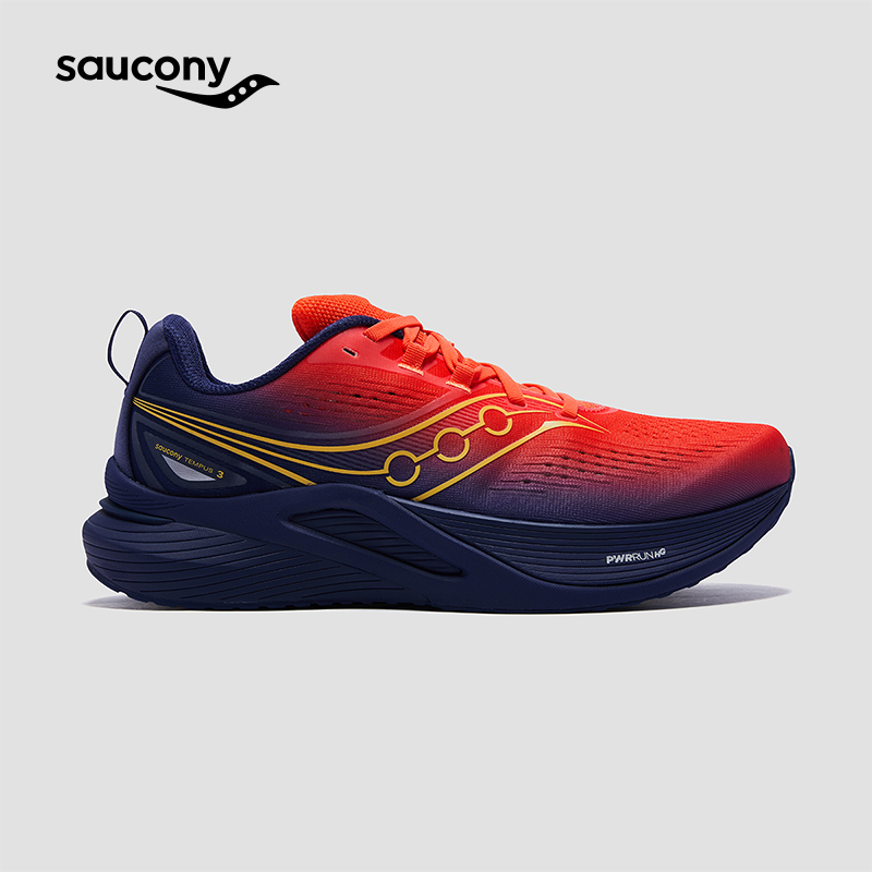 Saucony索康尼TEMPUS坦途3稳定支撑型舒适慢跑鞋训练轻量运动鞋