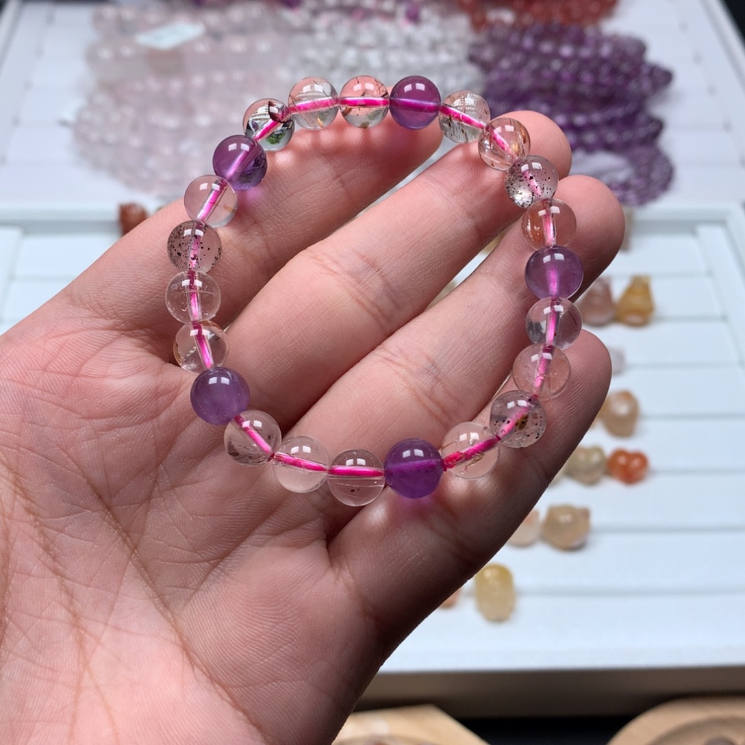 未镶嵌手链水晶超七多宝天然水晶