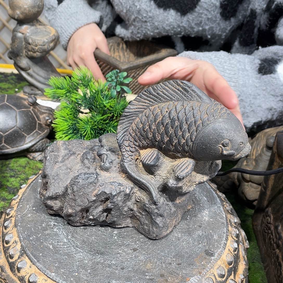 流水摆件鱼的流水y6-07