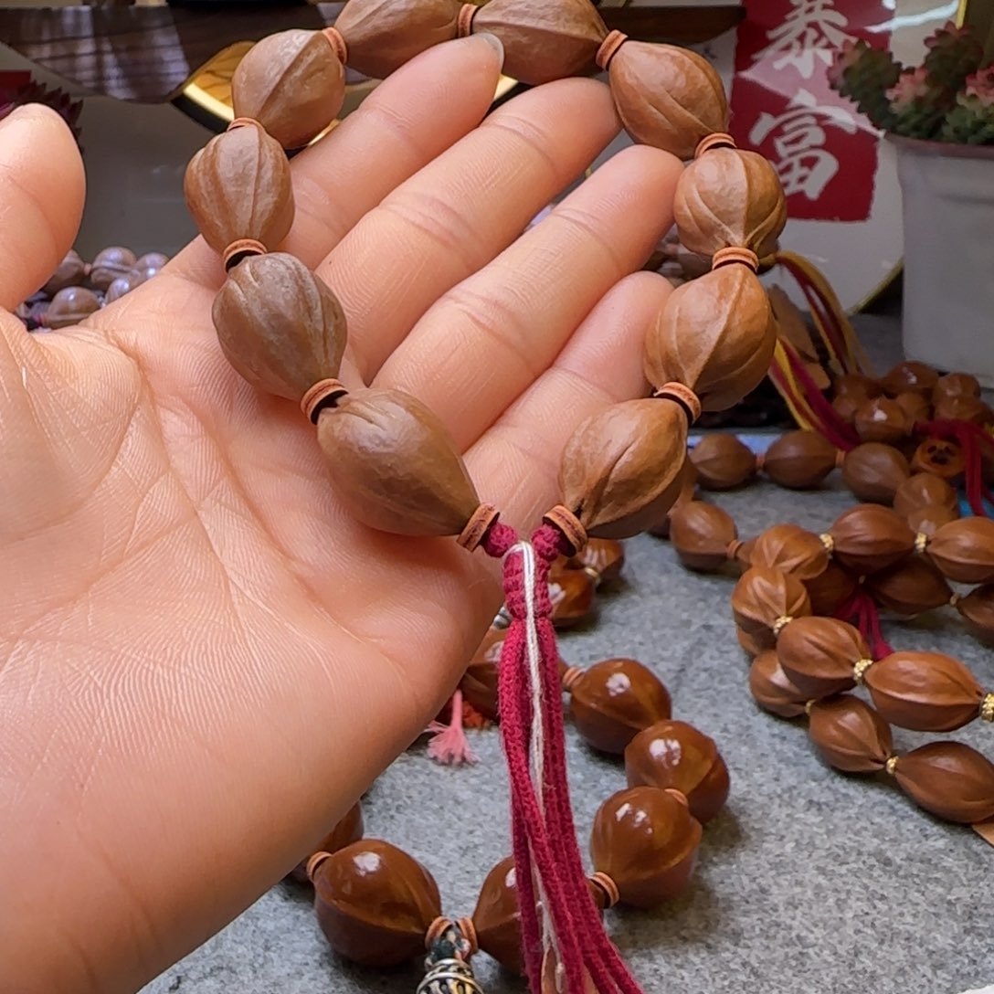 橄榄核手串爷*1624梅林铁核三面佛