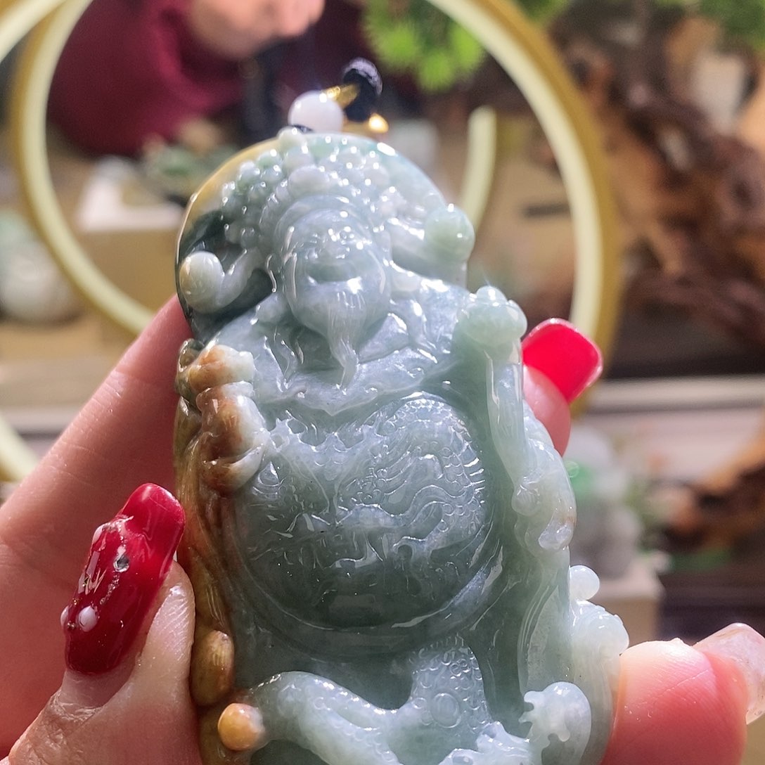 【闪购商品】翡翠颈饰未镶嵌财神