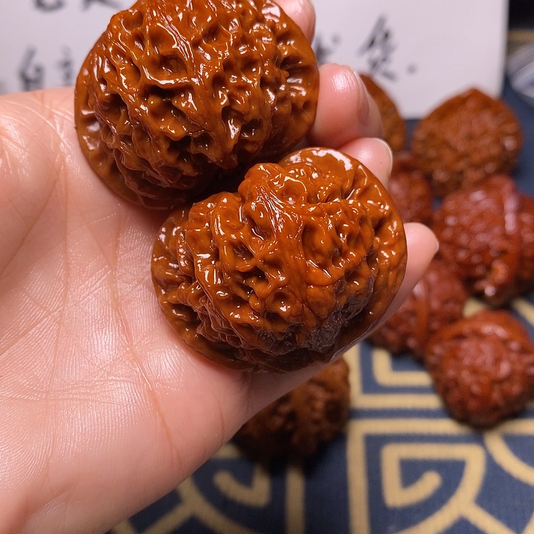 国***乐吊坠文玩核桃43宫灯