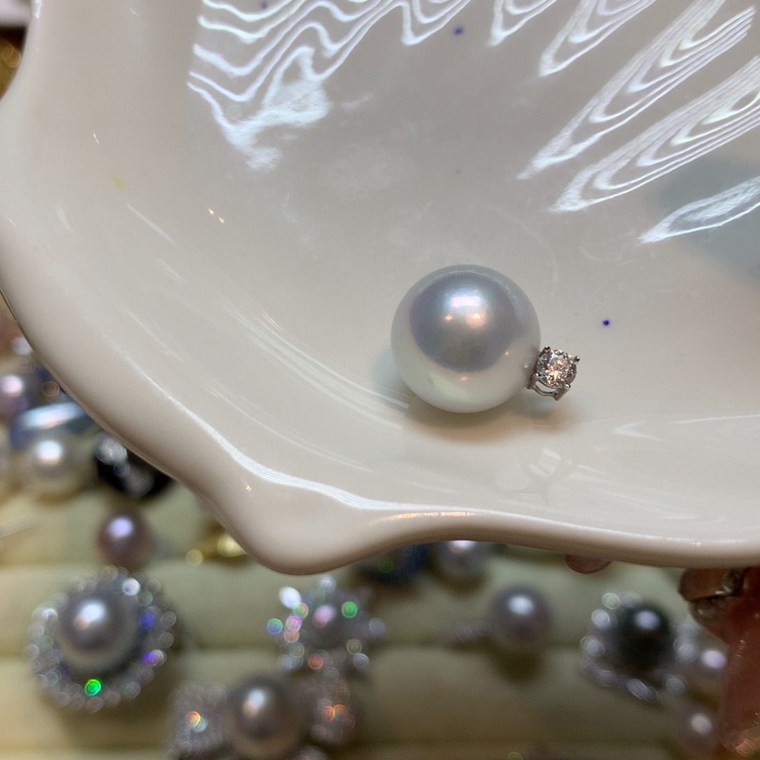 淡水珍珠颈饰14K金镶嵌