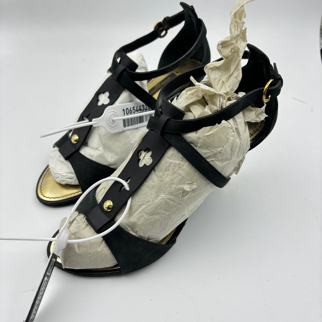 95新 LouisVuitton/路易威登 36码/LV路易威登高跟凉鞋/无盒/95新