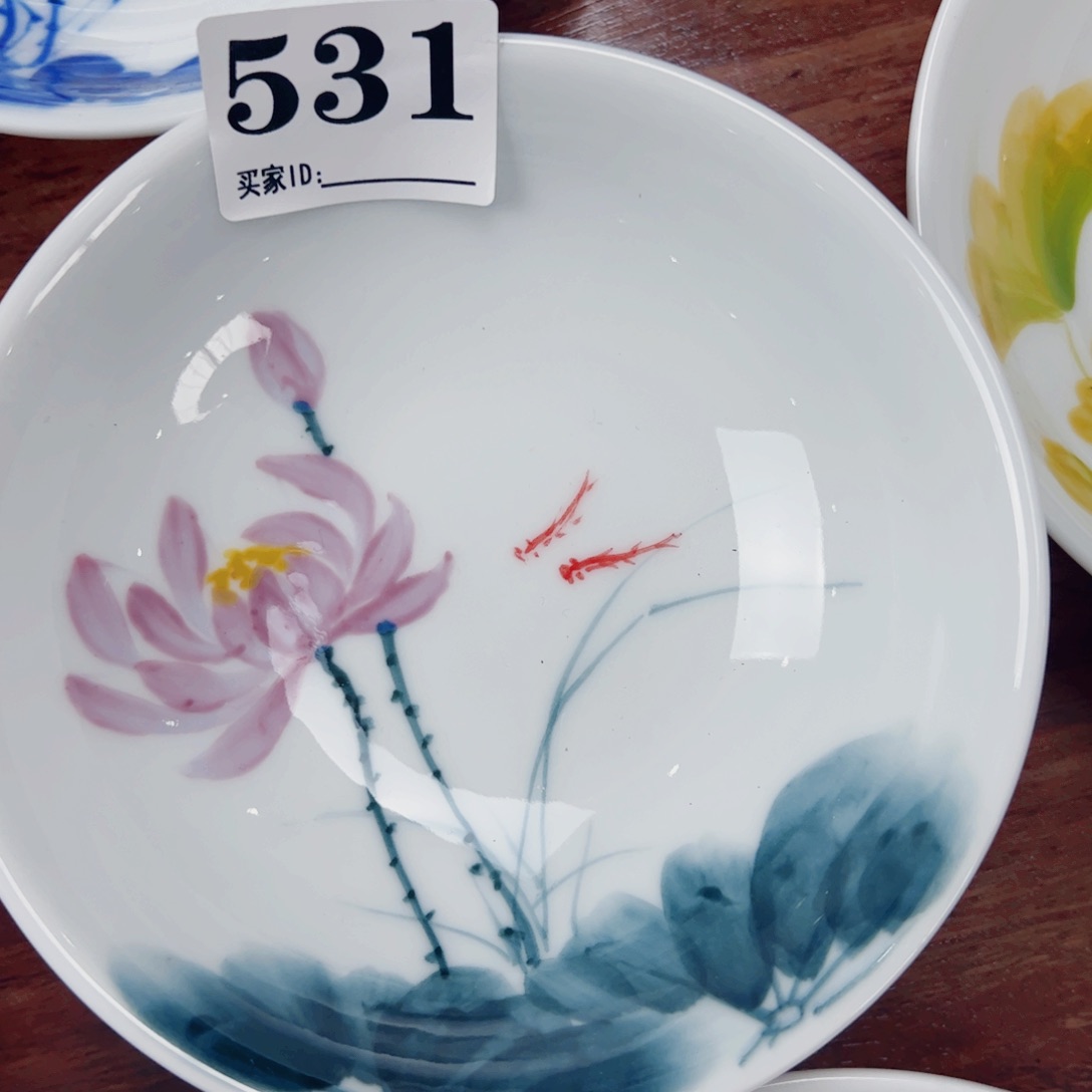 瓷片景德镇陶瓷手工手绘制作