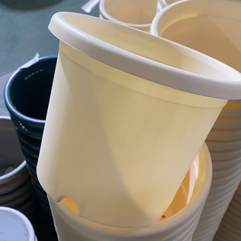 树脂四季3号米黄无托6个