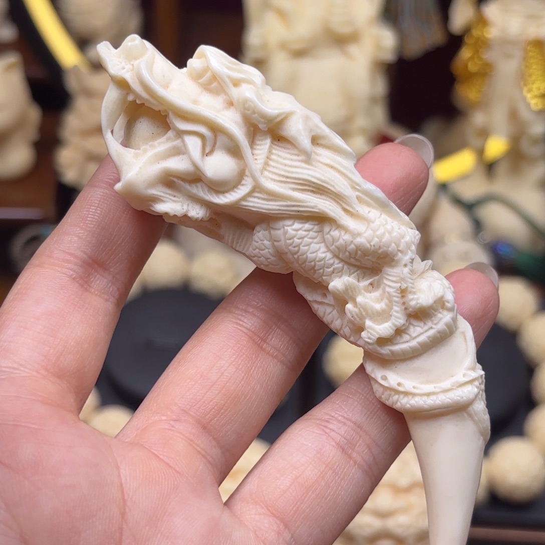 菩提根/象牙果吊坠龙尖