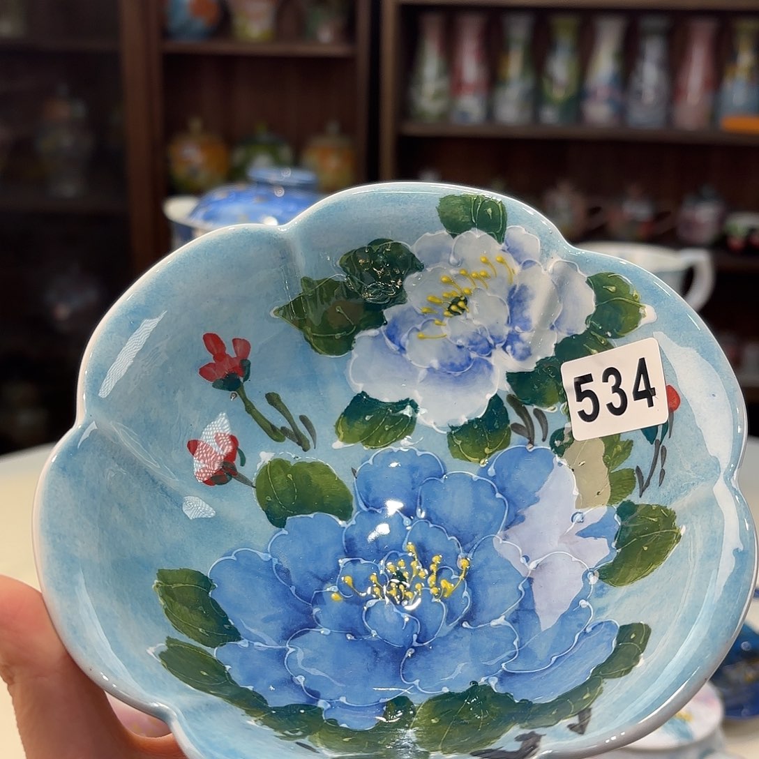 瓷片景德镇手绘高温釉下彩陶瓷茶具