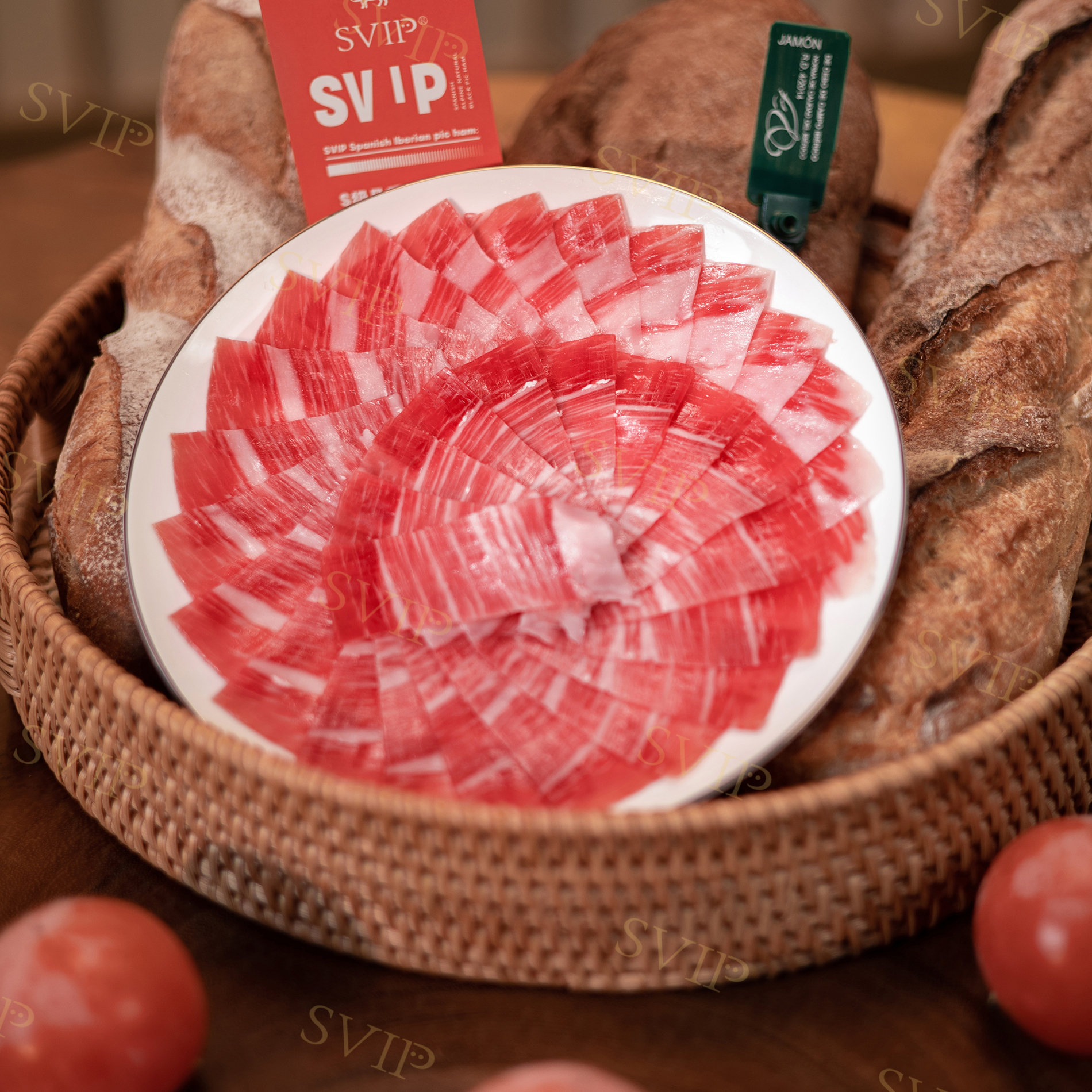 SVIP伊比利亚火腿手工切片【绿标切片25g*2包（赠1包绿标肉丁25g）】