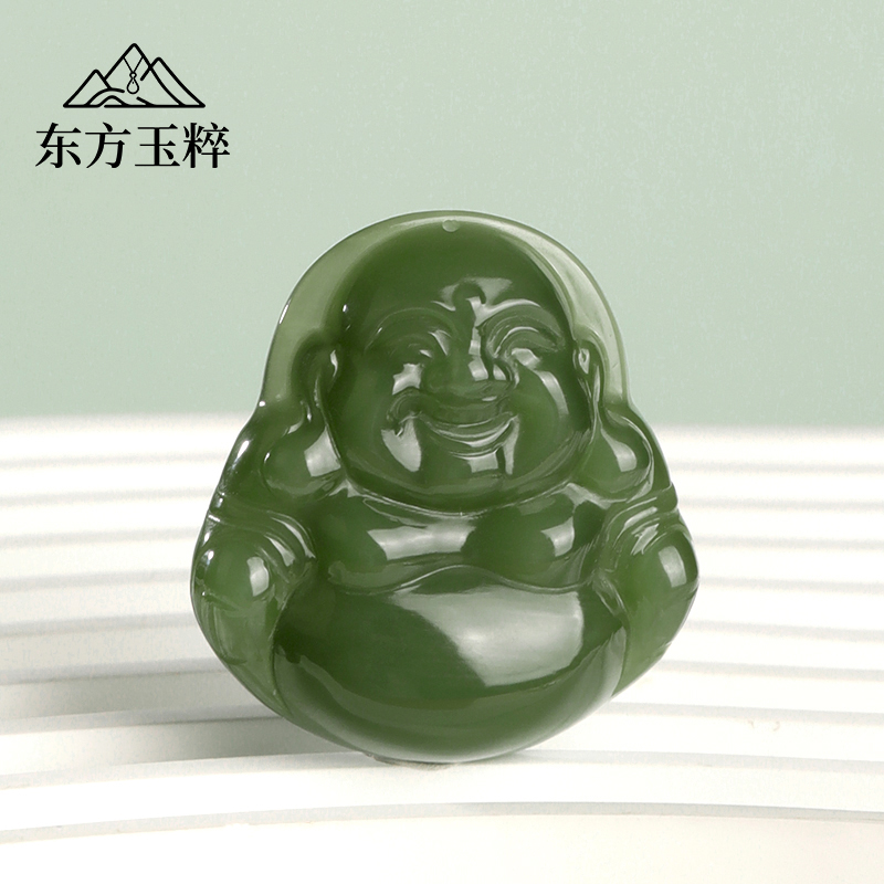 和田玉佛公吊坠-约36*34mm-多样性发货 拍一发一