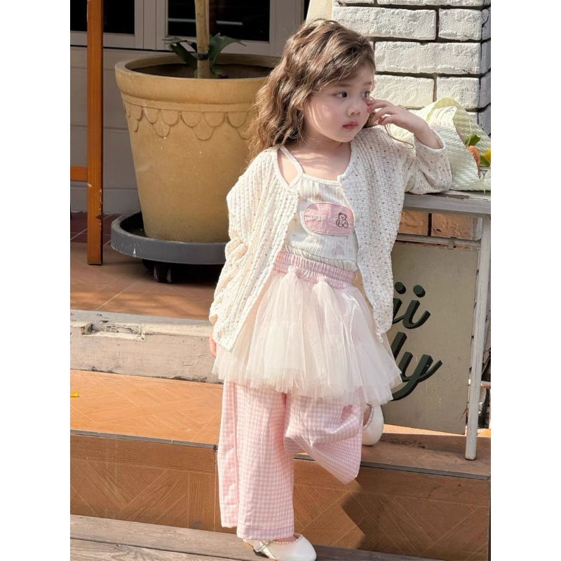 【黎安当当】2025春款时髦粉嫩嫩休闲三件套-66092