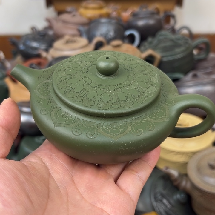 茶壶紫砂紫砂壶微瑕花泥