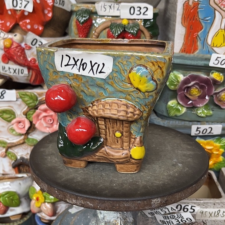 粗陶材质多肉花盆