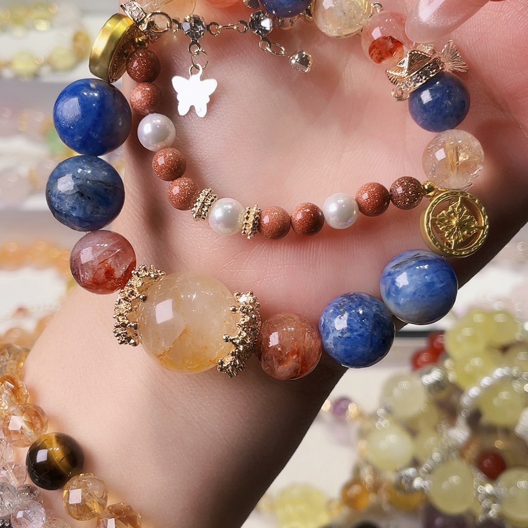 水晶手链银S925镶嵌尺寸