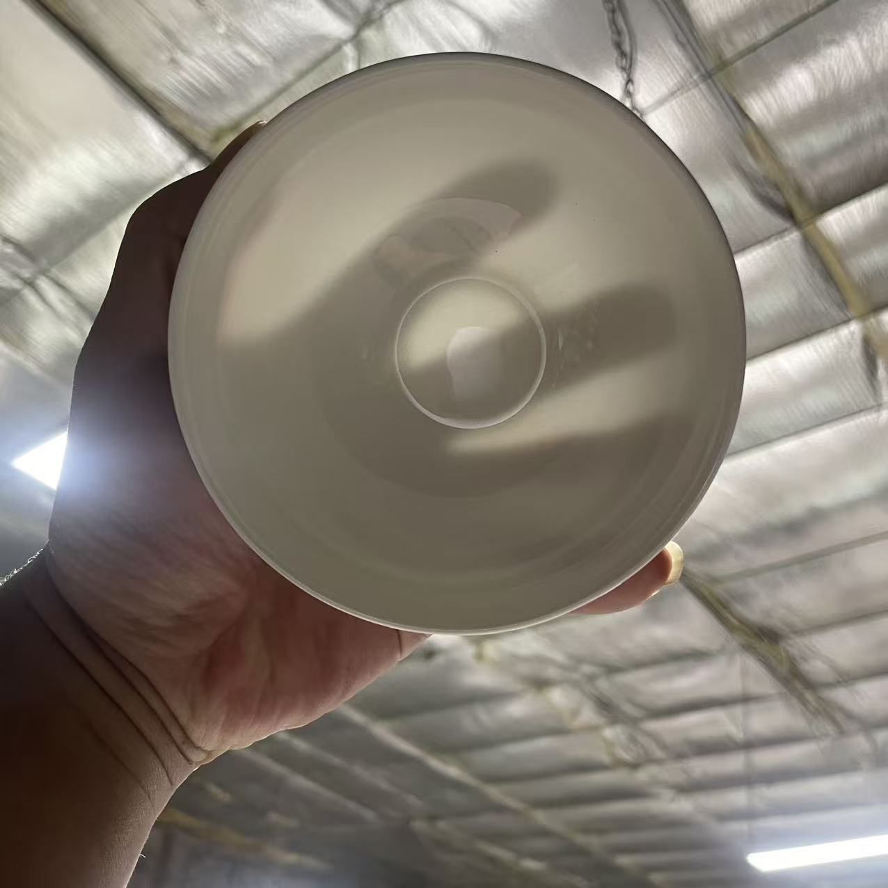 A830⑦】4.5英寸护边蛋碗4只纯白唐山骨瓷