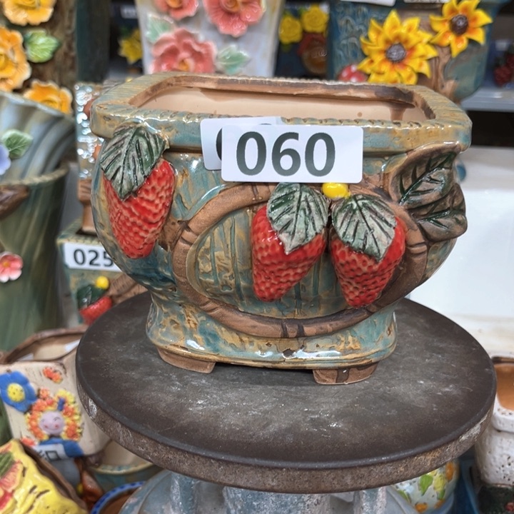 紫砂花盆粗陶材质多肉花盆