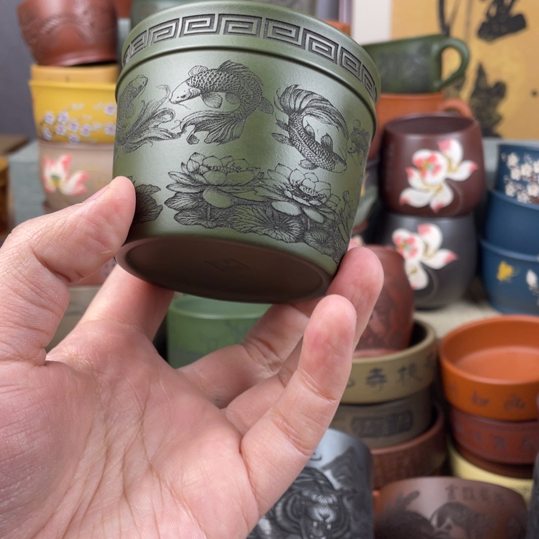 紫砂茶杯紫砂茶杯