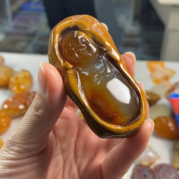 玛瑙/玉髓吊坠(不含链)未镶嵌