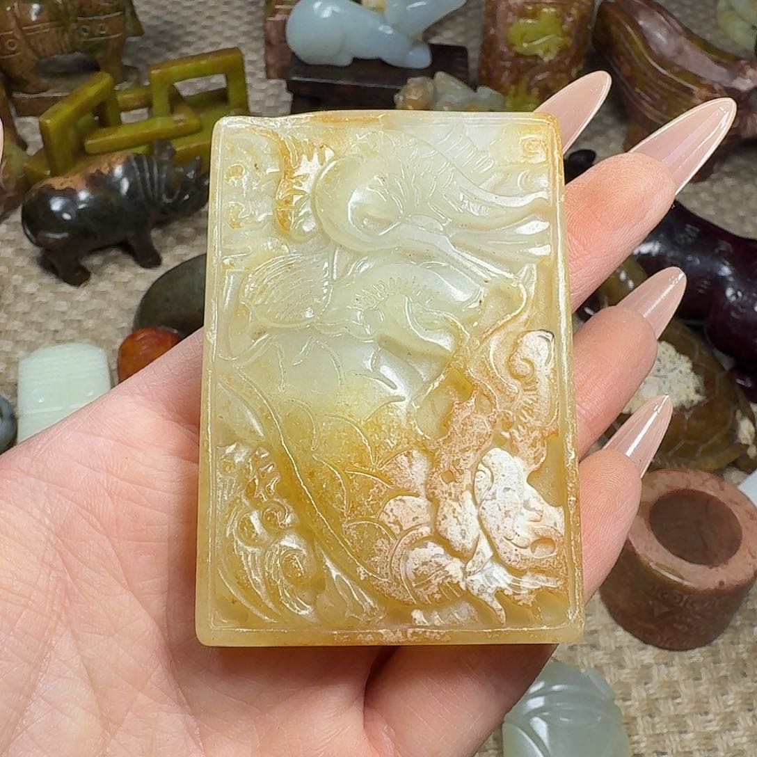 白玉菩提吊坠挂件