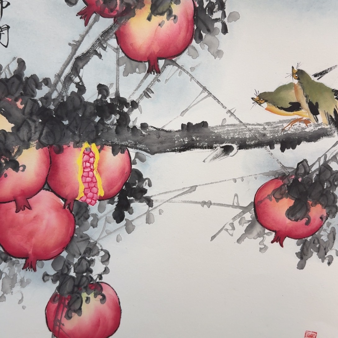 国画国画作品山水花鸟纯手绘