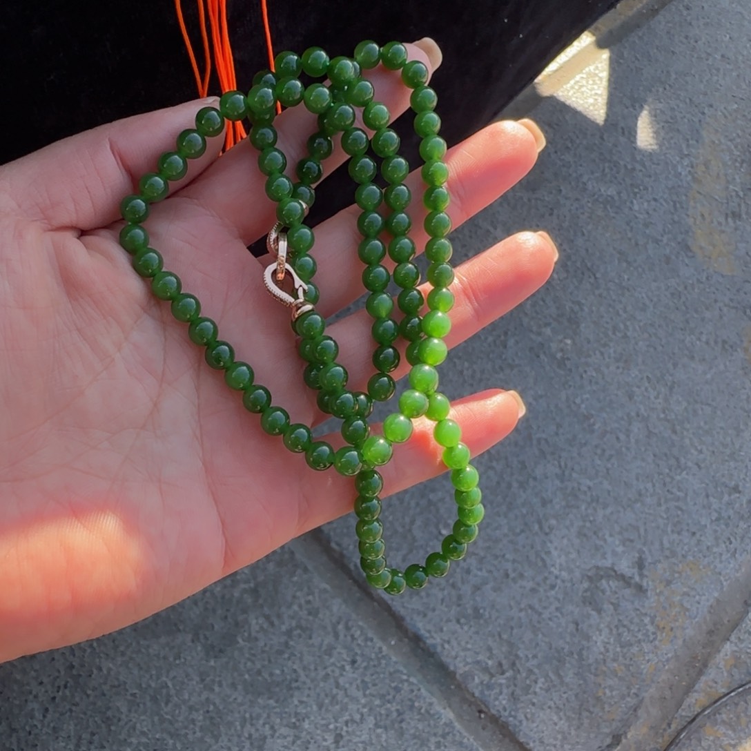 和田玉未镶嵌颈饰卡6米