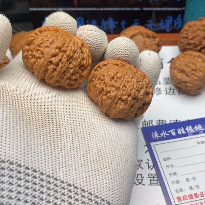 独***峰文玩核桃把件29白狮子