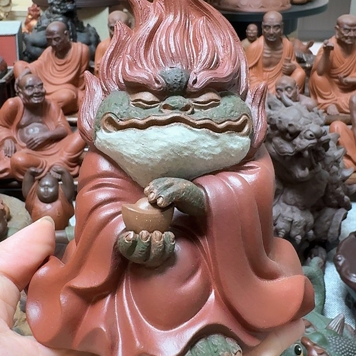 紫砂茶宠炽曜蟾仙