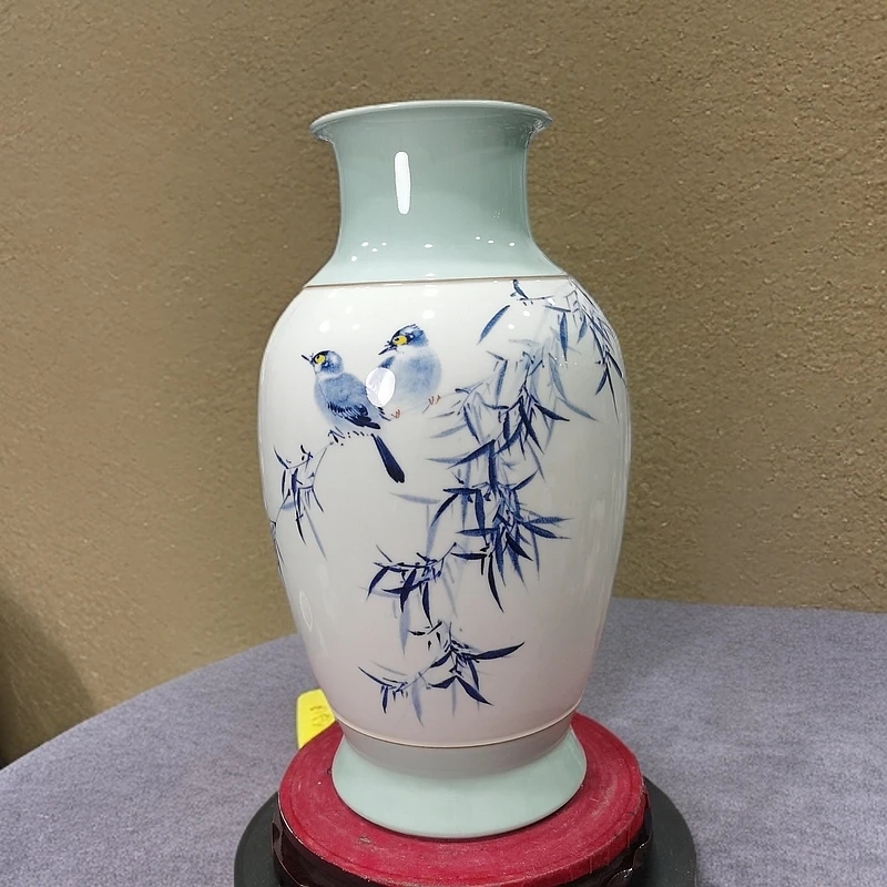 景德镇凃玉平老师手工手绘花瓶