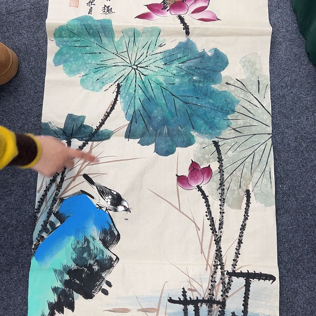 国画手绘国画作品大捡漏!!!