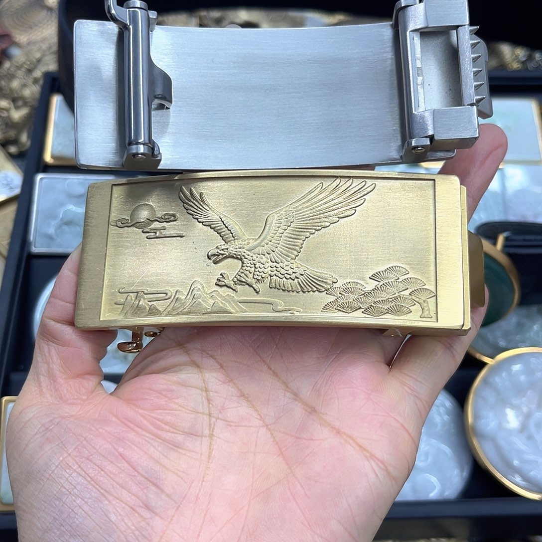 不锈钢10公分自动3.5宽雕刻鹰