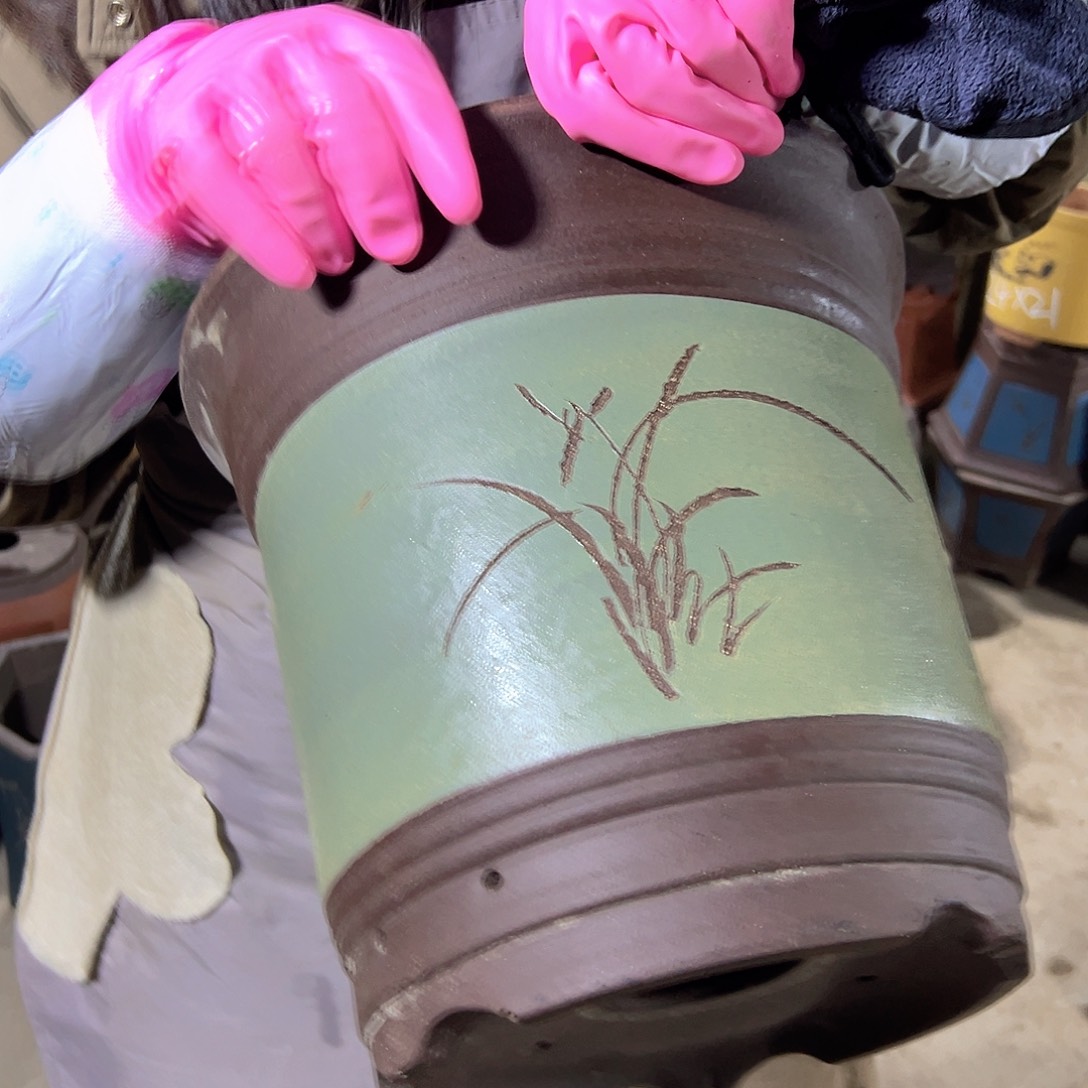 高栏绿色中号一个