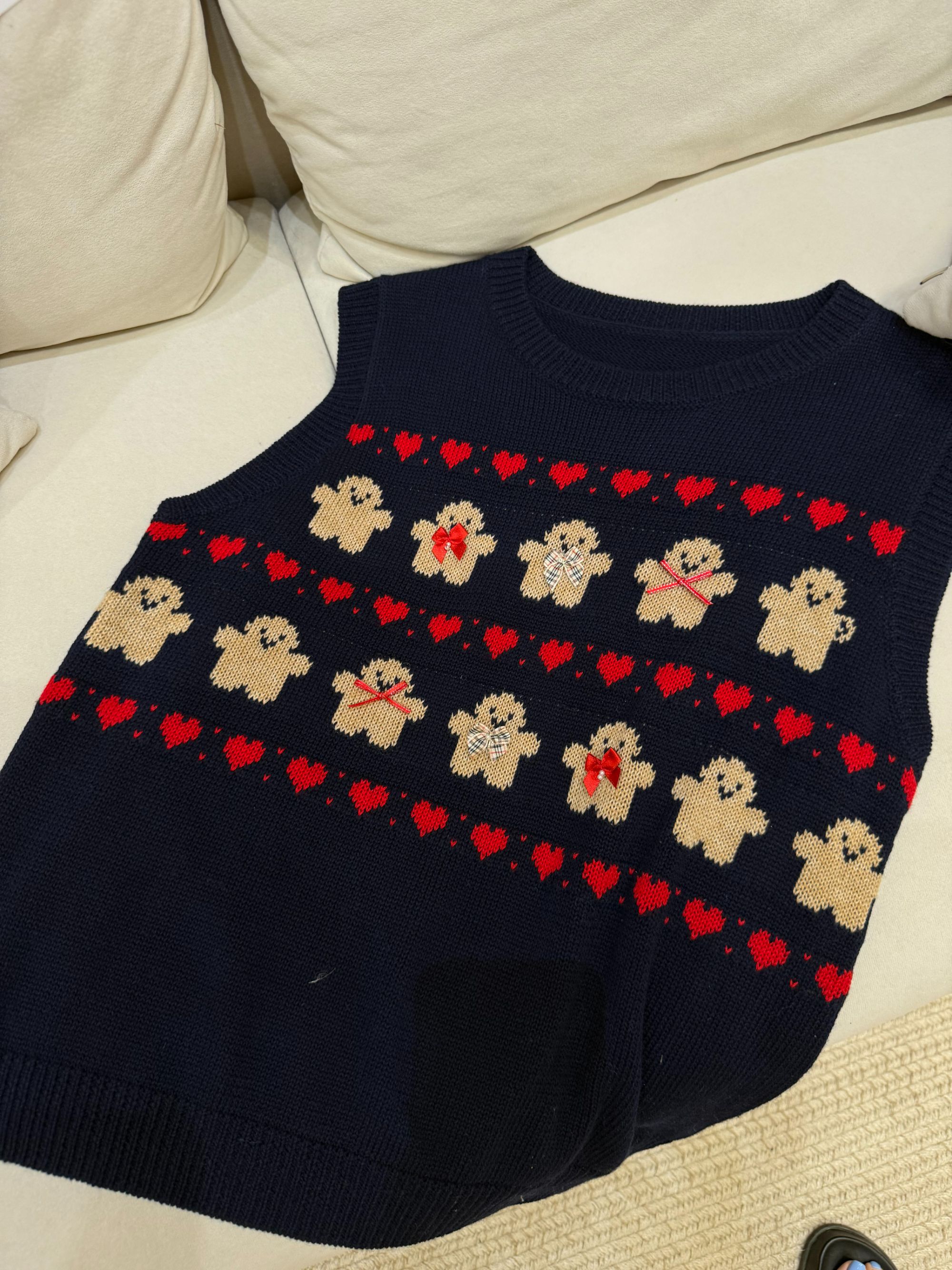 【sKycaptian】狂欢日姜饼人原创定制宽松背心#KK547