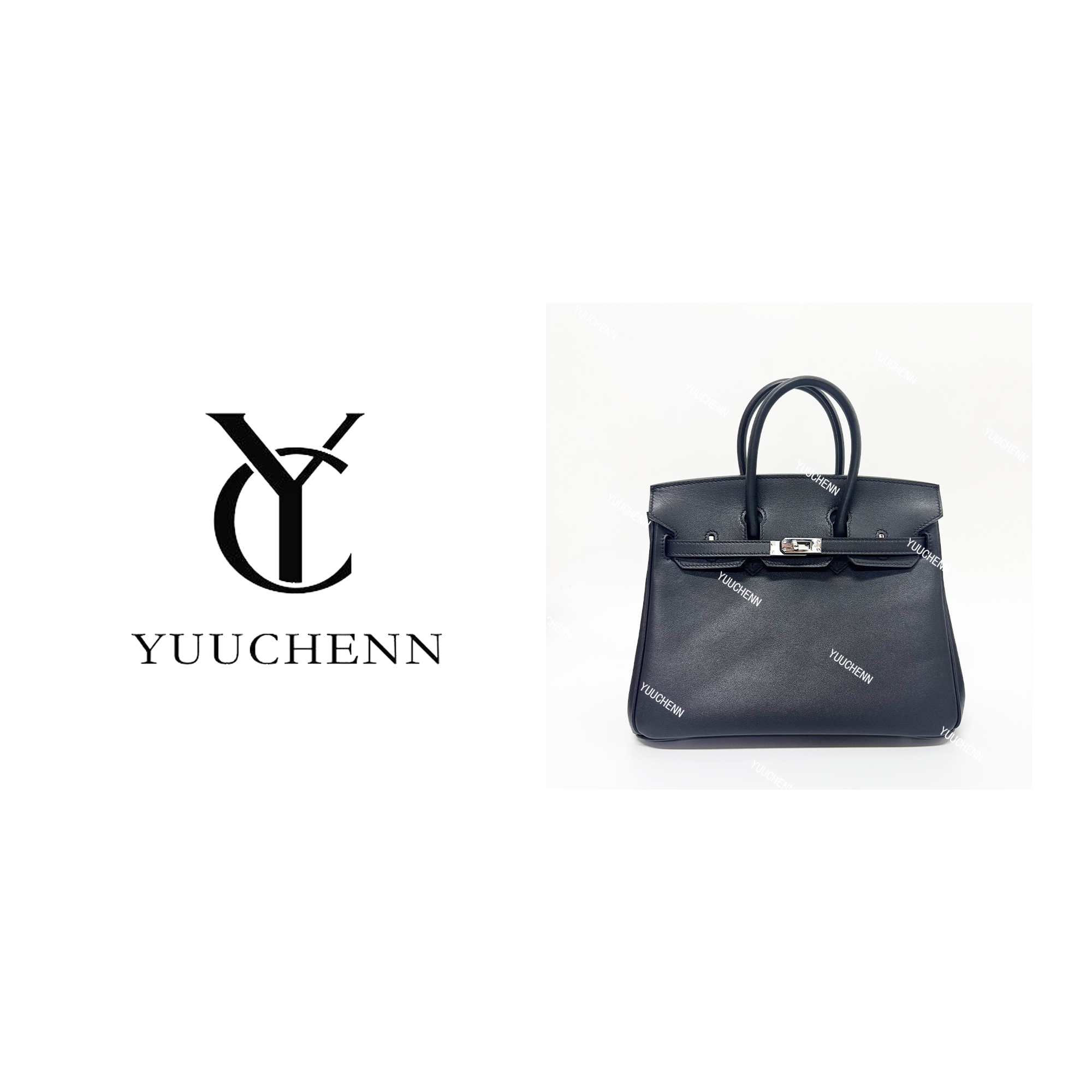 YUUCHENN/【birkin】进口swift皮25cm 黑色 HH5855