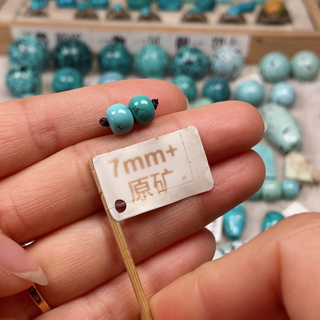 未镶嵌绿松石珠宝半成品