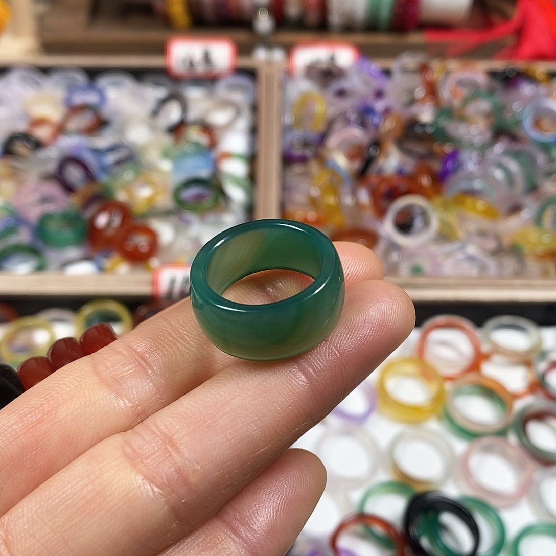 玛瑙/玉髓戒指未镶嵌?**Z