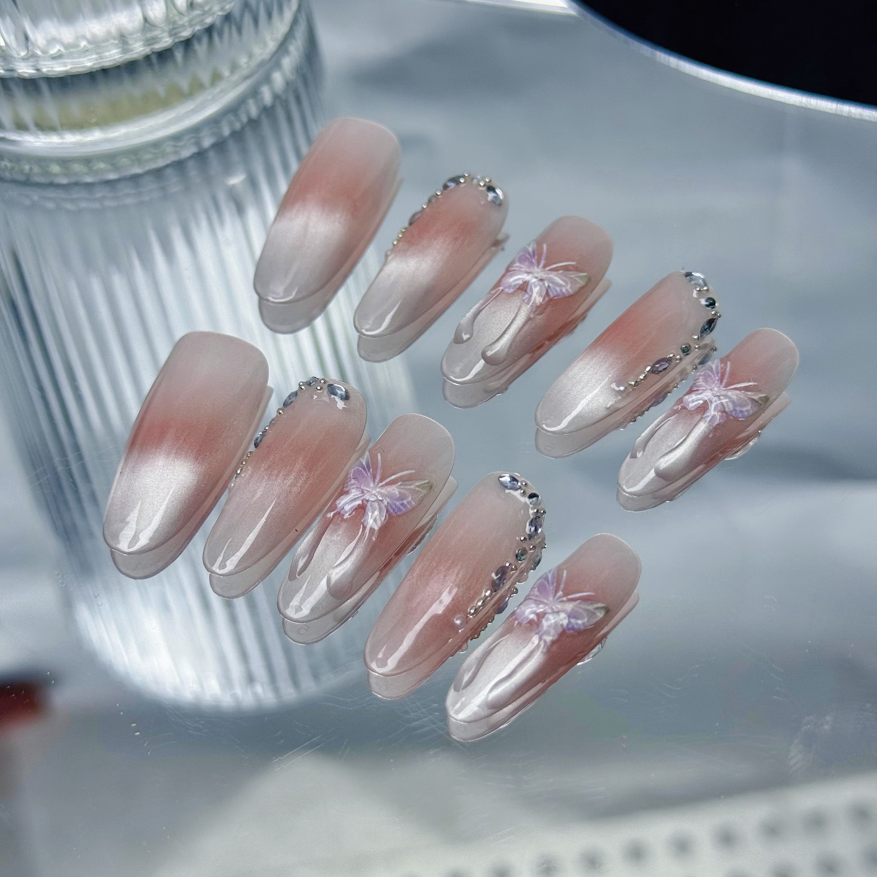 【直播链接】手工穿戴甲纯欲猫眼/下单备注编码/默认微瑕