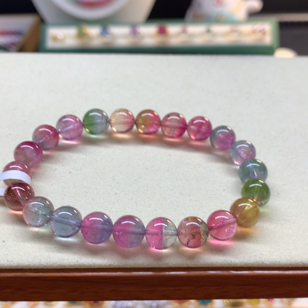 【闪购商品】碧玺手串未镶嵌西瓜8.6mm
