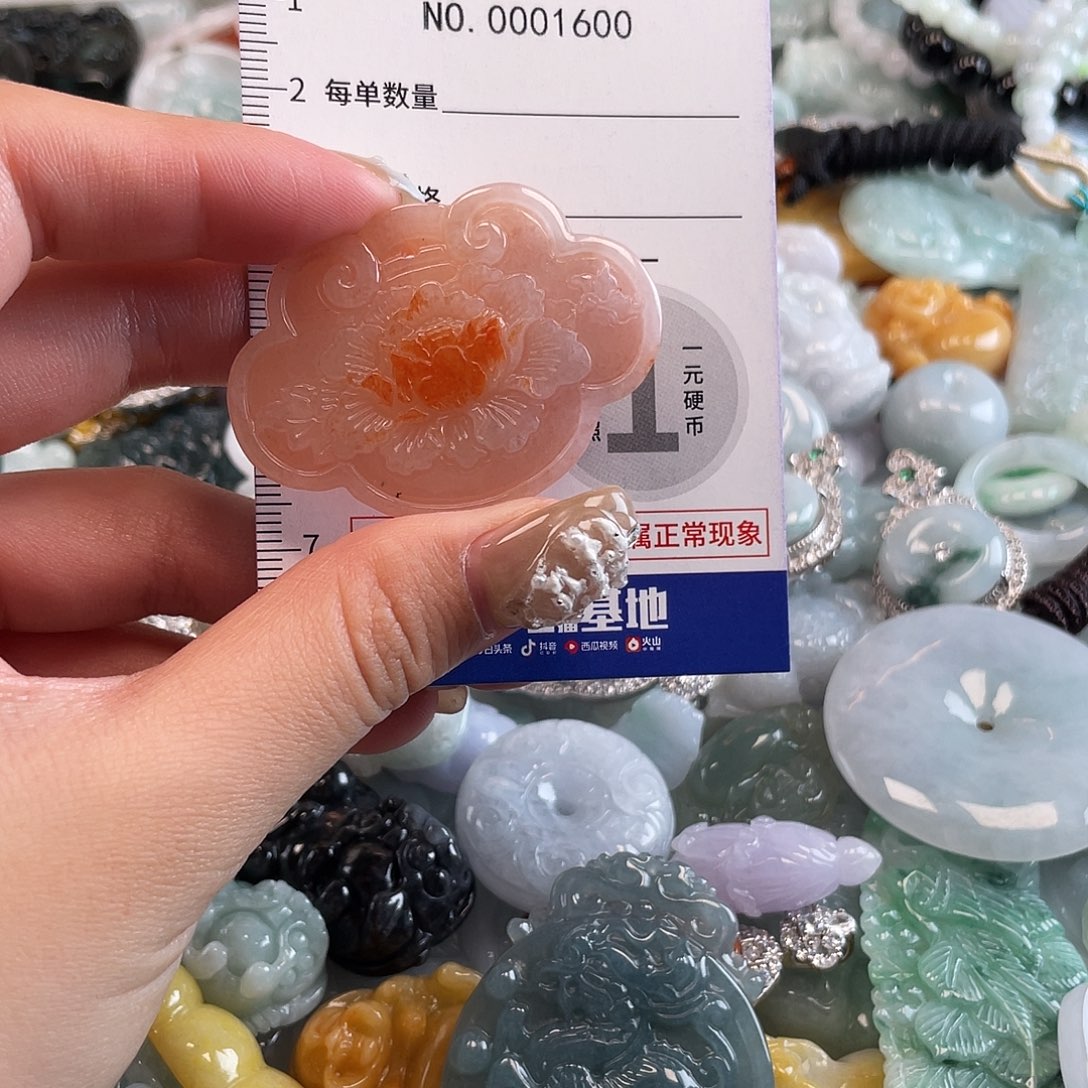 蘭***翡翠未镶嵌颈饰1600