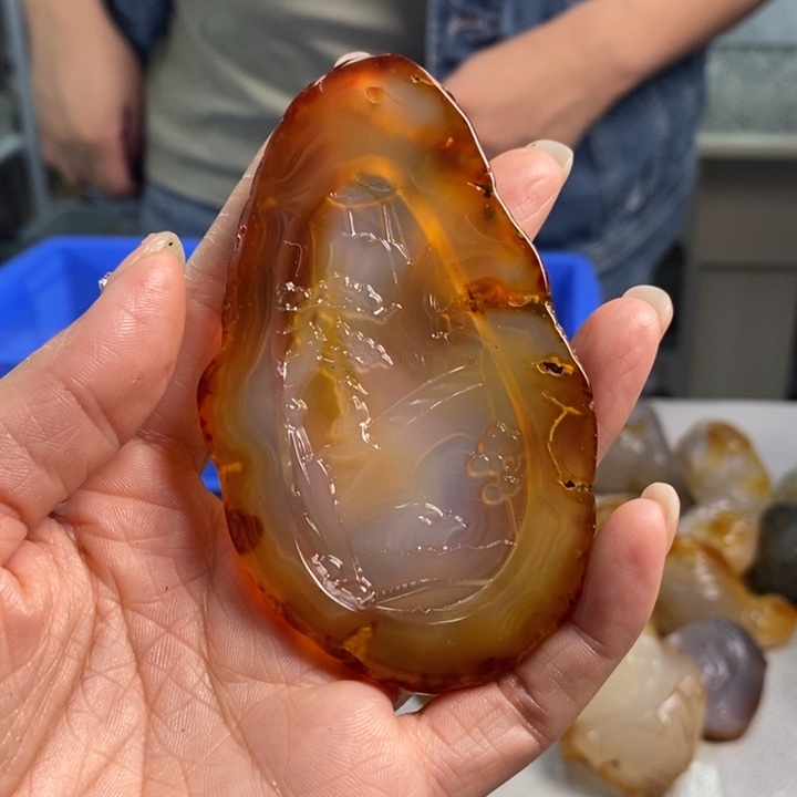 玛瑙/玉髓吊坠(不含链)未镶嵌