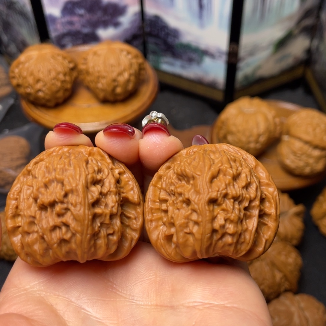 文玩核桃把件39白狮子