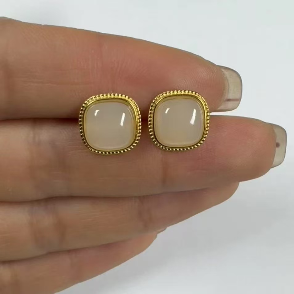 【嘉玉隆珠宝】天然和田玉藕粉925银