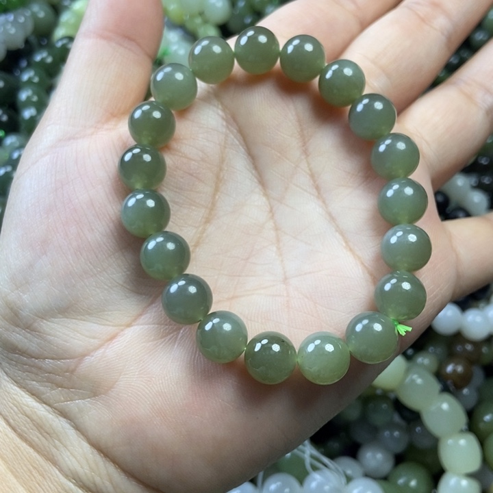 和田玉未镶嵌手链卡10