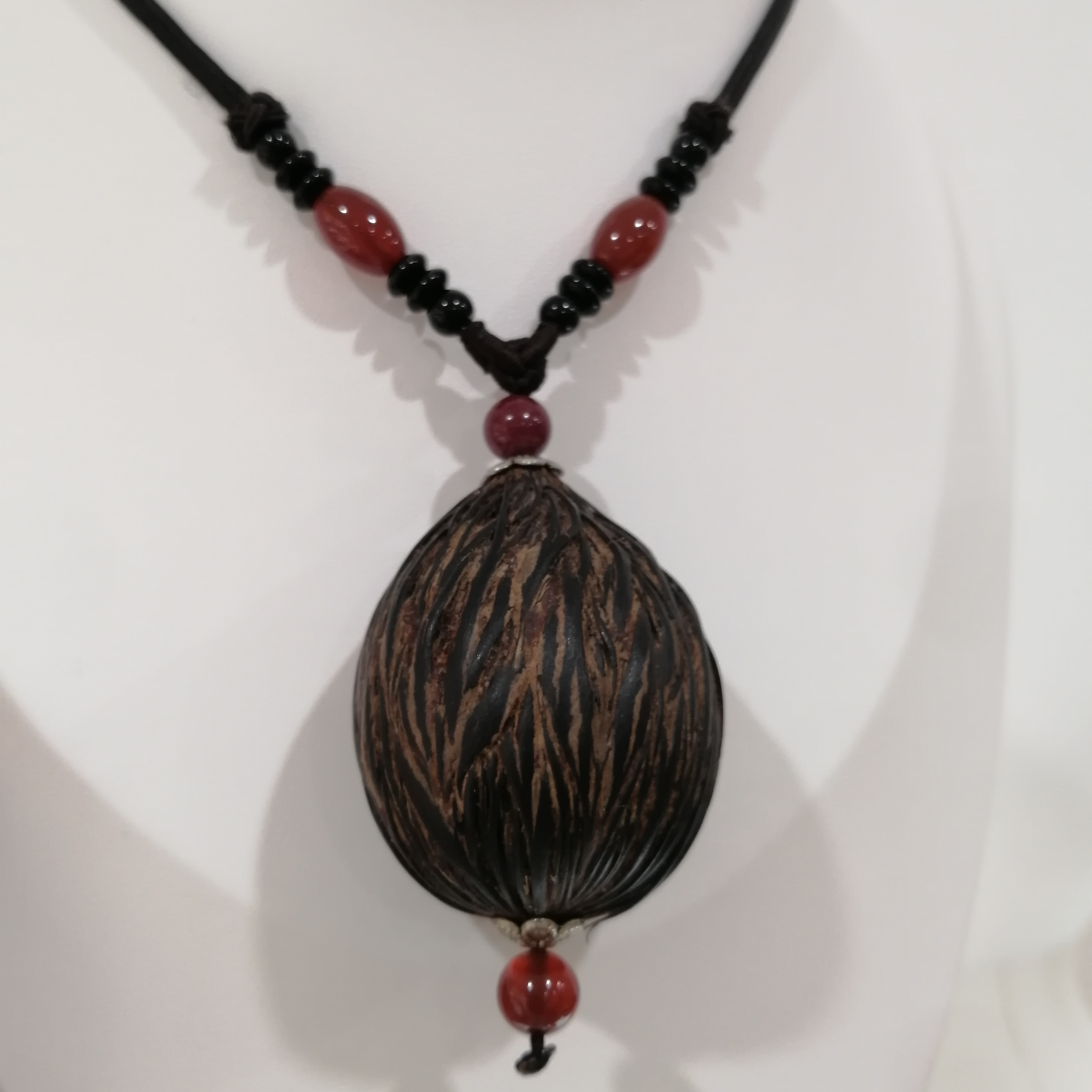 非金属木质项链 非金属木质中国风简约古典长款精美脖挂