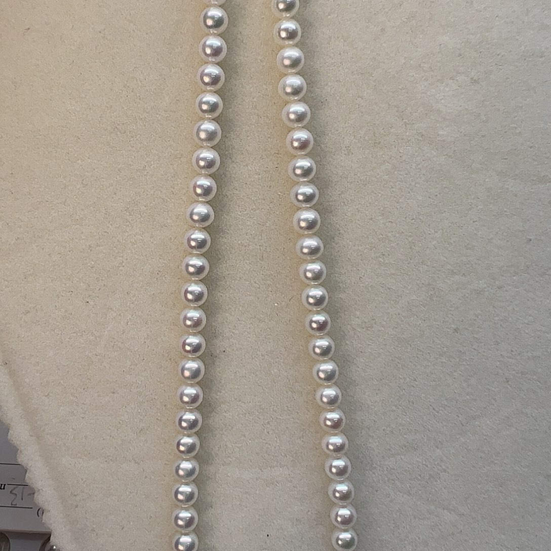 十***）银S925镶嵌淡水珍珠颈饰