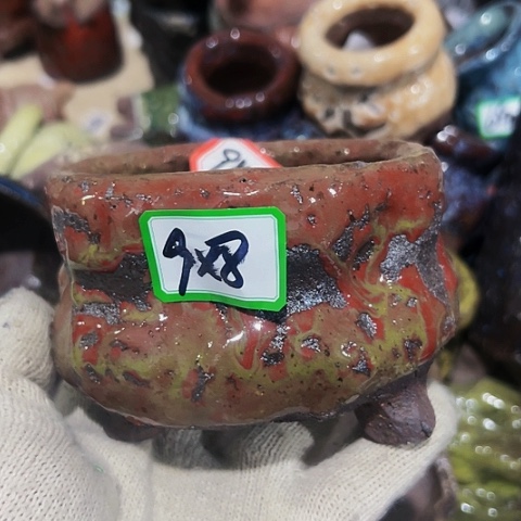 红陶粗陶花盆手工