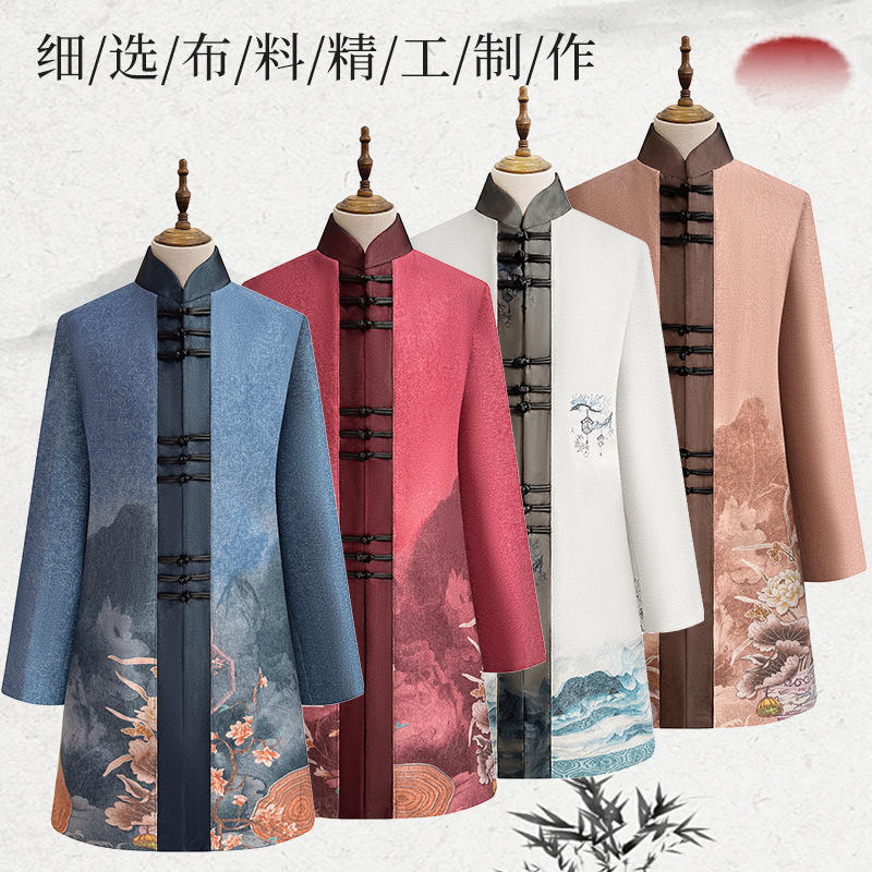 寿衣高档女士全套殡葬寿服老人冲喜白事死人用品寿衣厂家批发中式