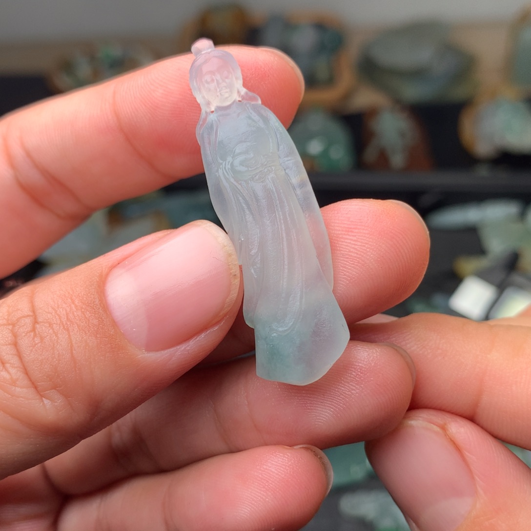 定制翡翠未镶嵌仕女
