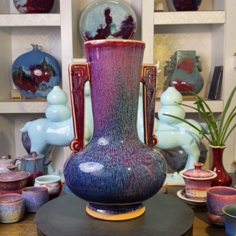 瓷片禹州神后钧瓷原产地~